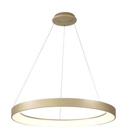 M7756  Niseko Dimmable Pendant Ring 66W LED With Remote Gold
